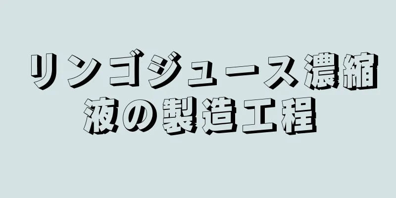 リンゴジュース濃縮液の製造工程