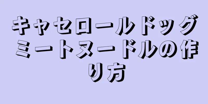 キャセロールドッグミートヌードルの作り方