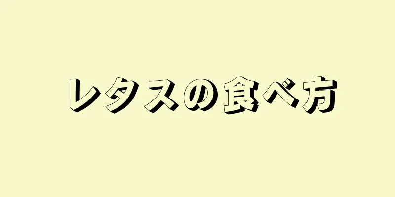 レタスの食べ方