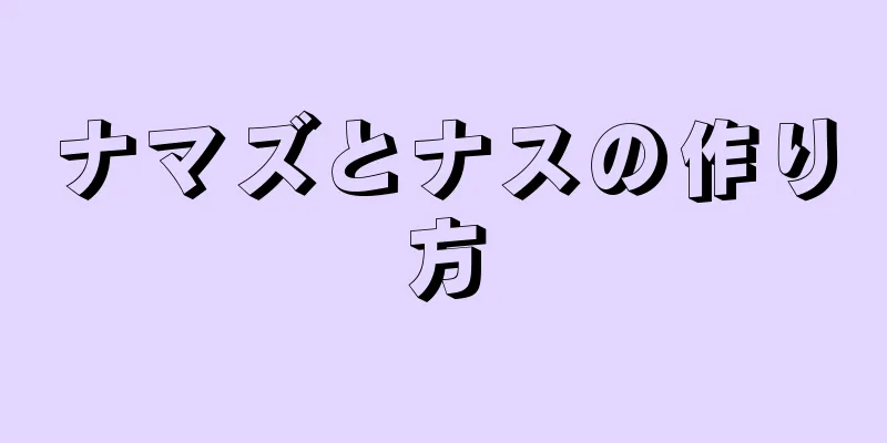 ナマズとナスの作り方