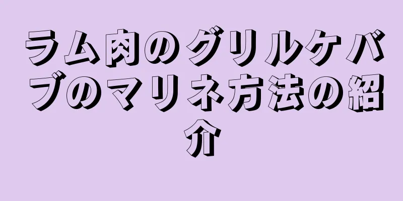 ラム肉のグリルケバブのマリネ方法の紹介