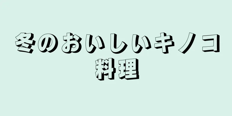 冬のおいしいキノコ料理