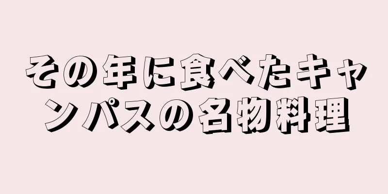 その年に食べたキャンパスの名物料理