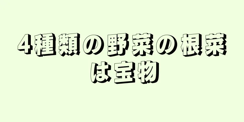 4種類の野菜の根菜は宝物