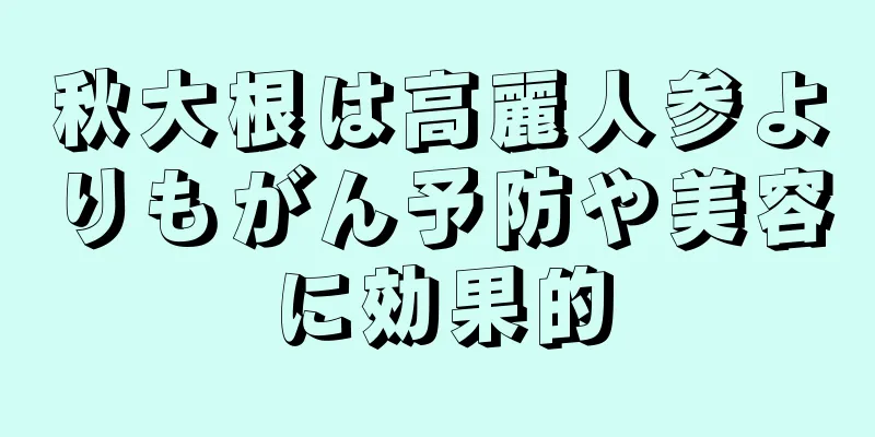 秋大根は高麗人参よりもがん予防や美容に効果的