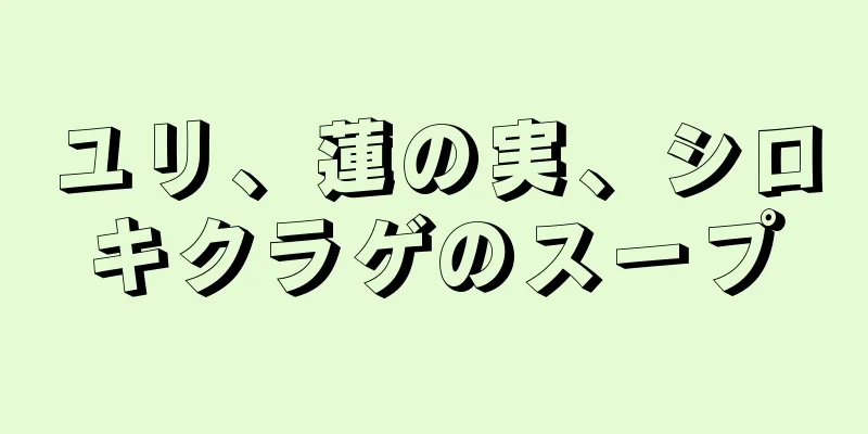 ユリ、蓮の実、シロキクラゲのスープ