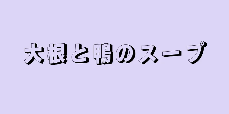 大根と鴨のスープ