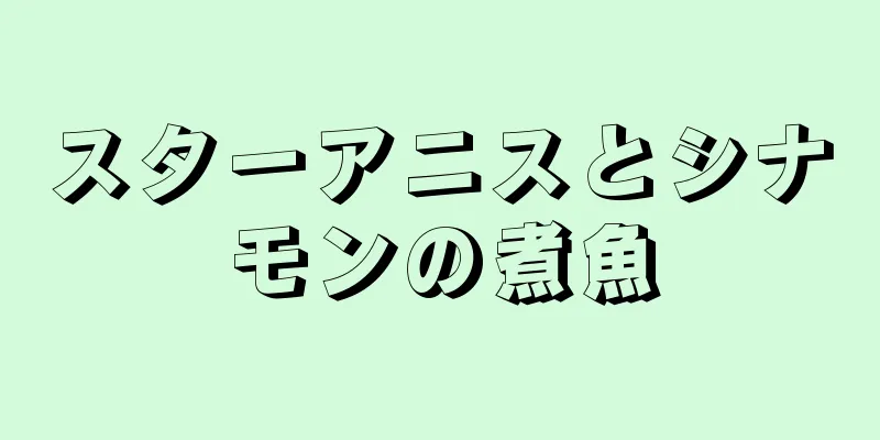 スターアニスとシナモンの煮魚