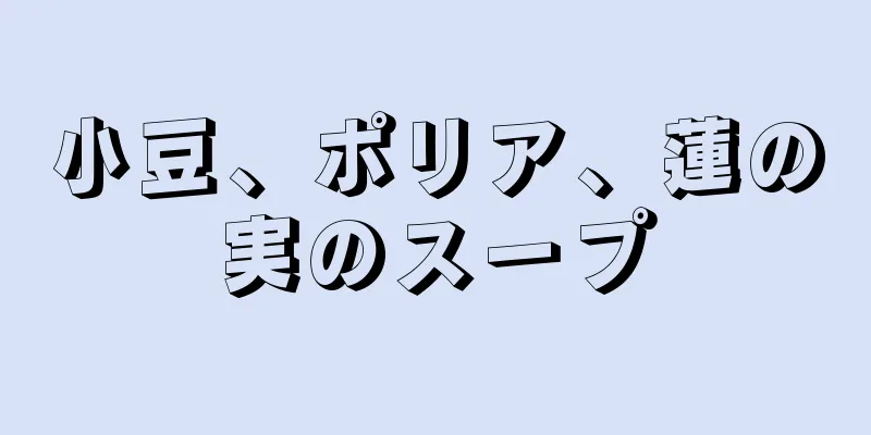 小豆、ポリア、蓮の実のスープ