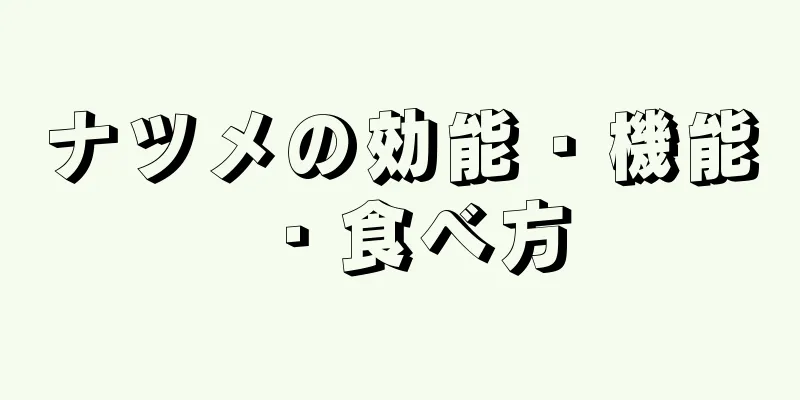 ナツメの効能・機能・食べ方