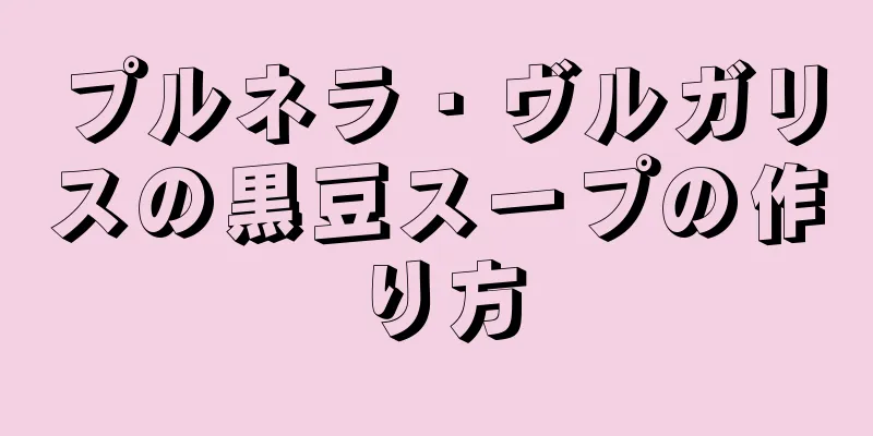 プルネラ・ヴルガリスの黒豆スープの作り方