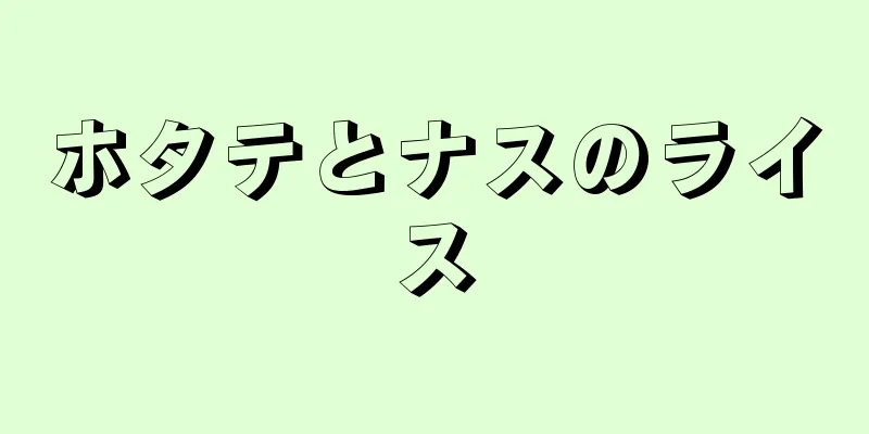 ホタテとナスのライス