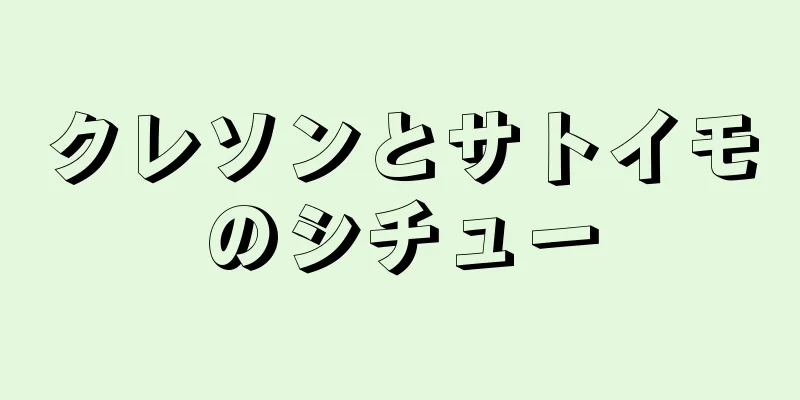 クレソンとサトイモのシチュー