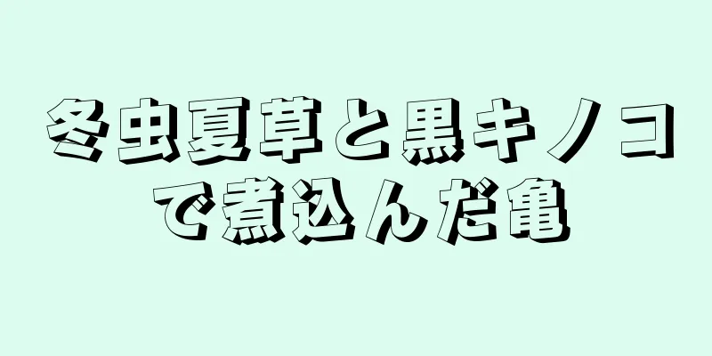 冬虫夏草と黒キノコで煮込んだ亀