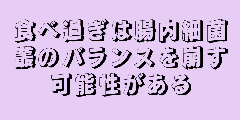 食べ過ぎは腸内細菌叢のバランスを崩す可能性がある