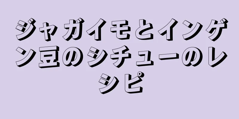 ジャガイモとインゲン豆のシチューのレシピ