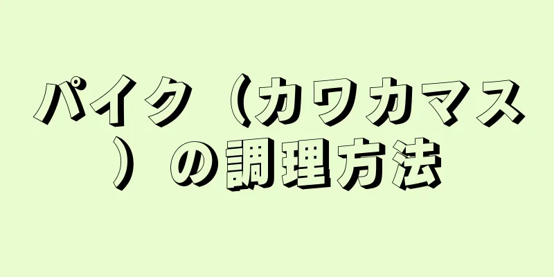 パイク（カワカマス）の調理方法