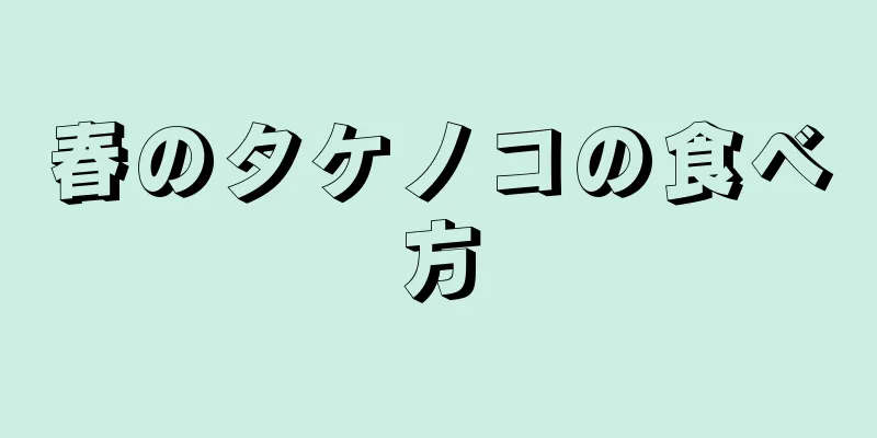 春のタケノコの食べ方