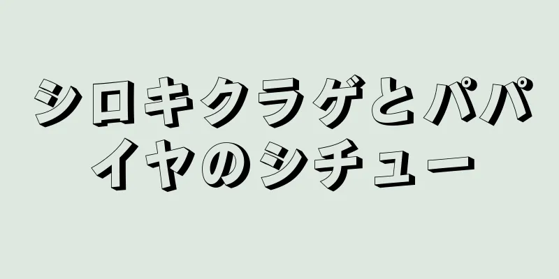 シロキクラゲとパパイヤのシチュー