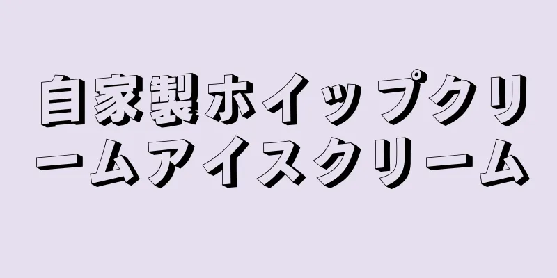 自家製ホイップクリームアイスクリーム