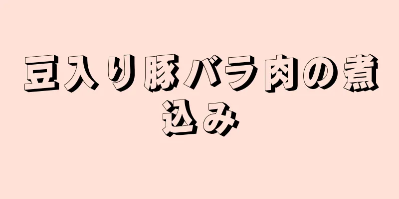 豆入り豚バラ肉の煮込み