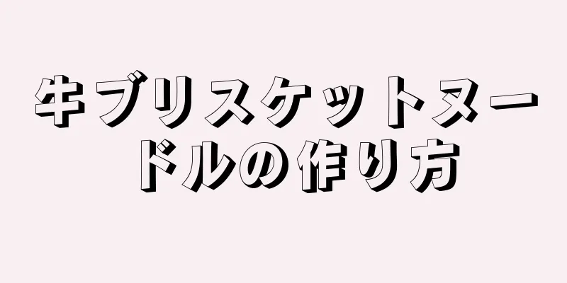 牛ブリスケットヌードルの作り方