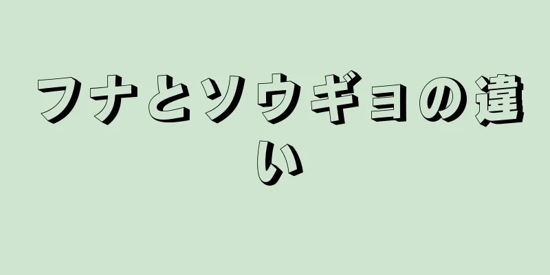 フナとソウギョの違い