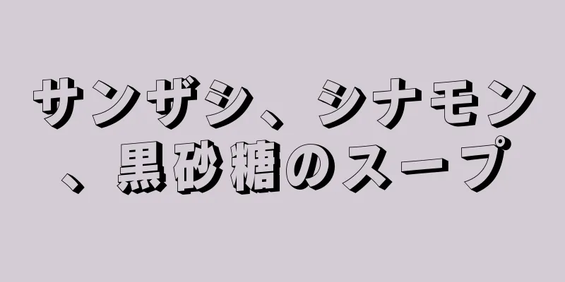 サンザシ、シナモン、黒砂糖のスープ