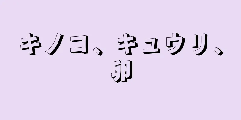 キノコ、キュウリ、卵