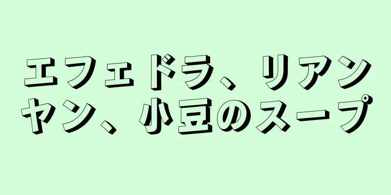 エフェドラ、リアンヤン、小豆のスープ