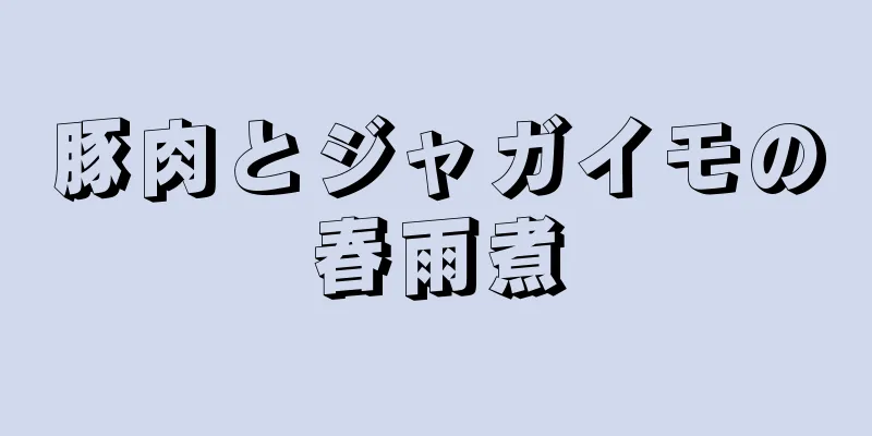 豚肉とジャガイモの春雨煮