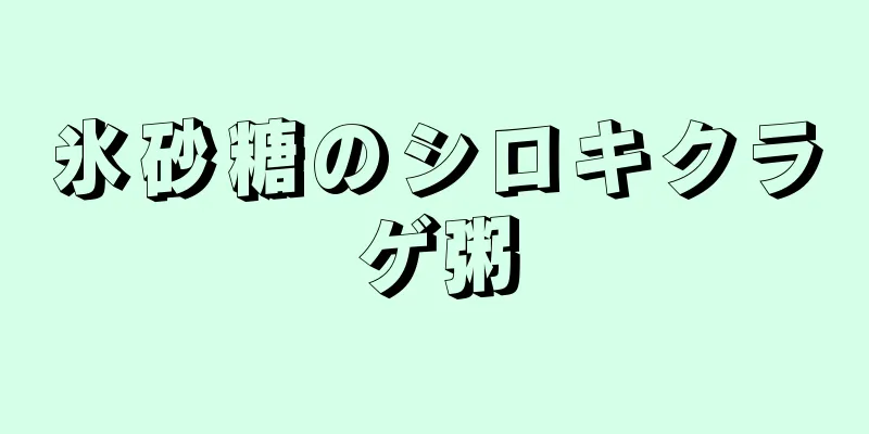 氷砂糖のシロキクラゲ粥