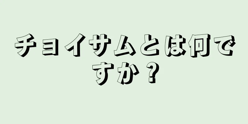 チョイサムとは何ですか？