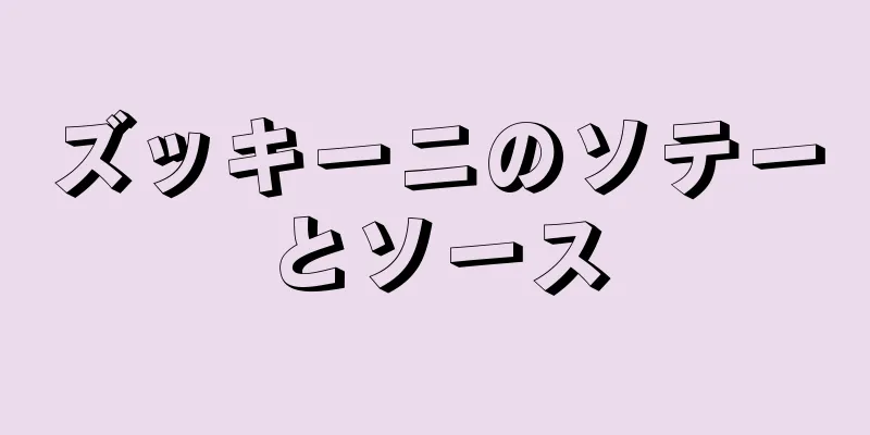 ズッキーニのソテーとソース