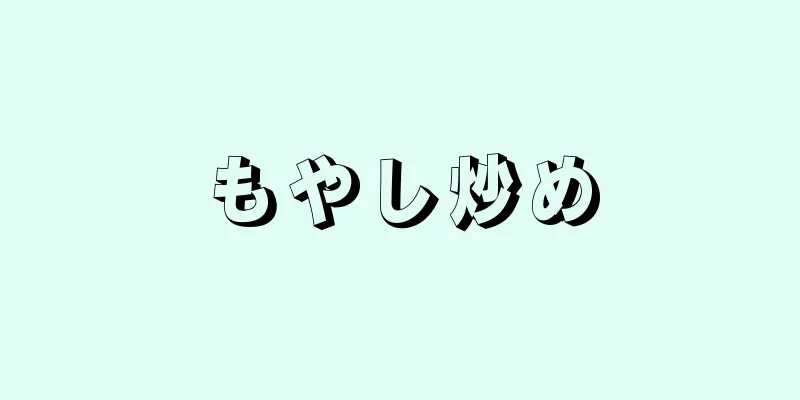 もやし炒め