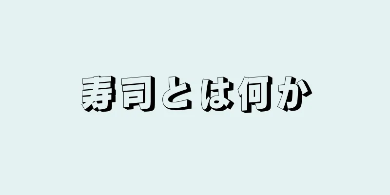 寿司とは何か