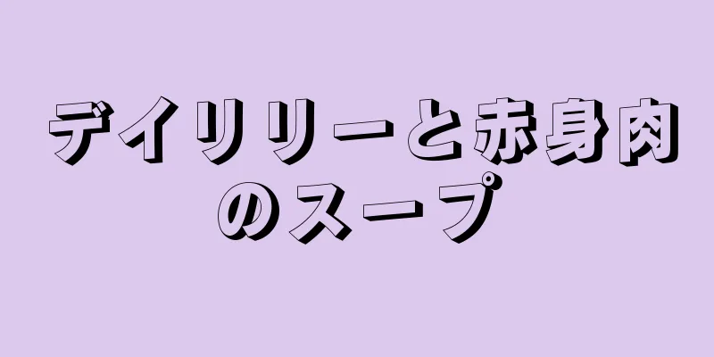 デイリリーと赤身肉のスープ