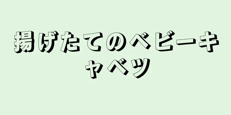 揚げたてのベビーキャベツ