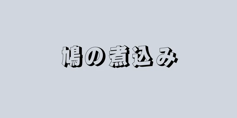 鳩の煮込み