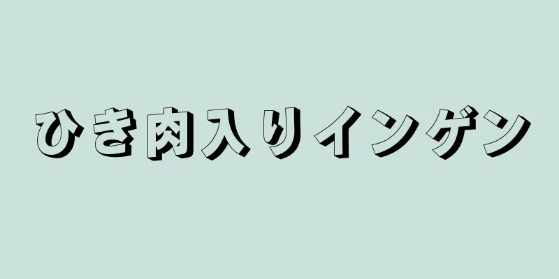 ひき肉入りインゲン