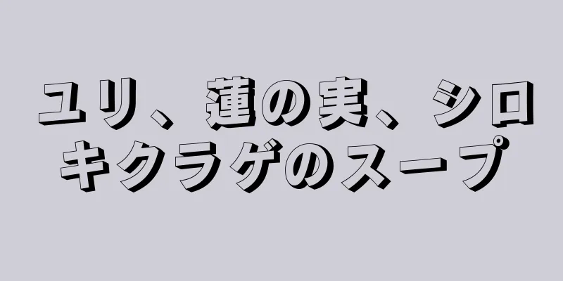 ユリ、蓮の実、シロキクラゲのスープ