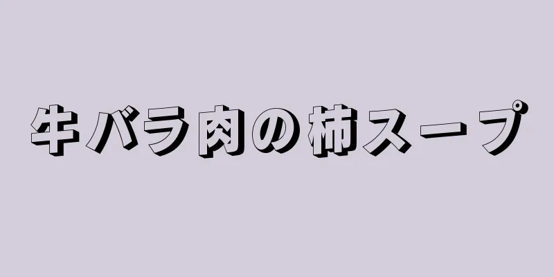 牛バラ肉の柿スープ