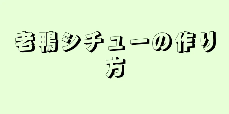 老鴨シチューの作り方