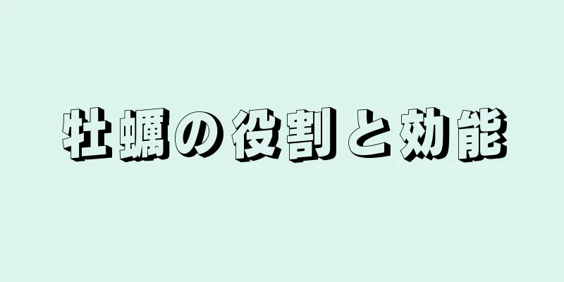 牡蠣の役割と効能