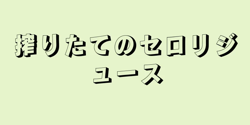 搾りたてのセロリジュース