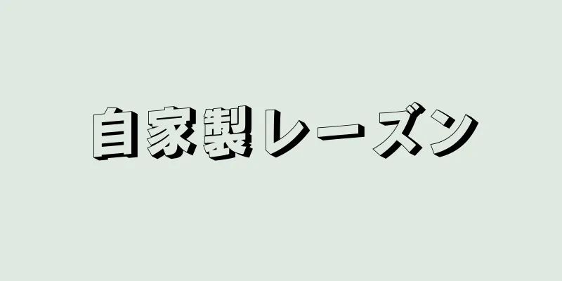 自家製レーズン