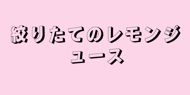 絞りたてのレモンジュース