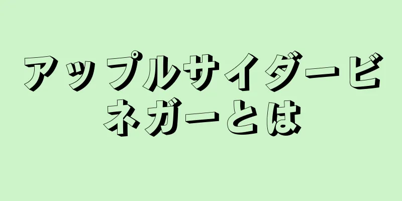 アップルサイダービネガーとは