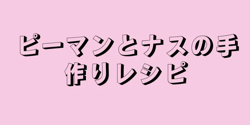 ピーマンとナスの手作りレシピ