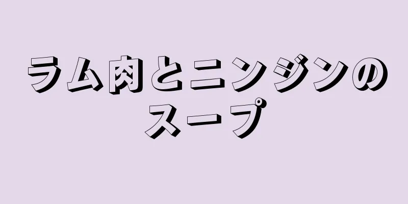 ラム肉とニンジンのスープ